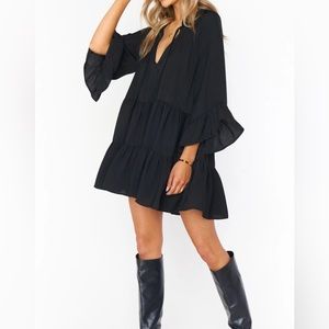 **SOLD** showmeyourmumu Viola Mini Dress - Black NWT